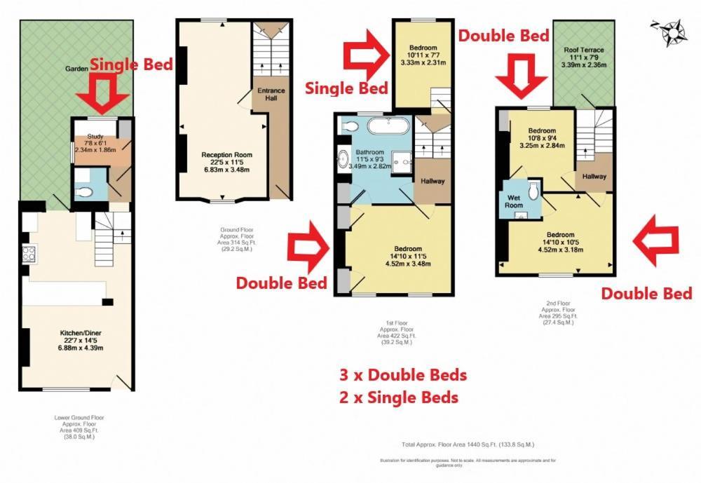 5 Bedroom House - 2 To 8 People Casa vacanze Londra